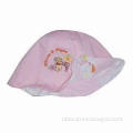 Bucket-shaped 2 Sided Baby Hat, Made of Soft Cotton Sheet Fabric
